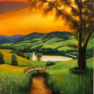 "Golden Valley" — Countryside at Sunset