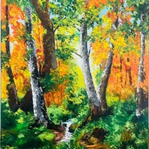 Knife painting – “Harmony of Renewal”