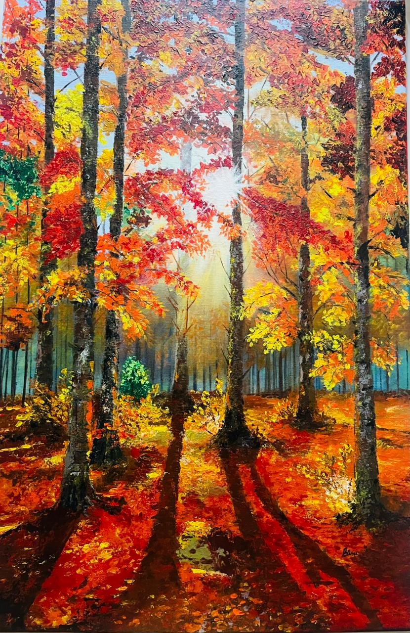 Knife Painting – Fall - “Whisper of Change”